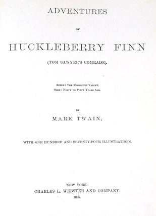 ADVENTURES OF HUCKLEBERRY FINN; 1st Issue