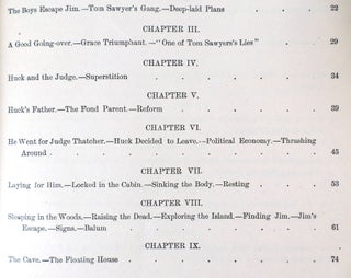 ADVENTURES OF HUCKLEBERRY FINN; 1st Issue