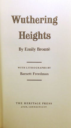 WUTHERING HEIGHTS Heritage Press