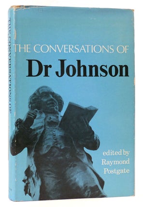 Item #163300 THE CONVERSATIONS OF DR. JOHNSON. James Boswell
