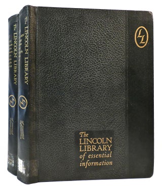 Item #163471 THE LINCOLN LIBRARY OF ESSENTIAL INFORMATION 2 VOLUME SET. Abraham Lincoln
