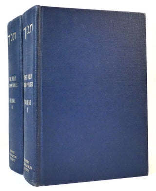 Item #163754 THE HOLY SCRIPTURES ACCORDING TO THE MASORETIC TEXT 2 VOL. SET. Bible