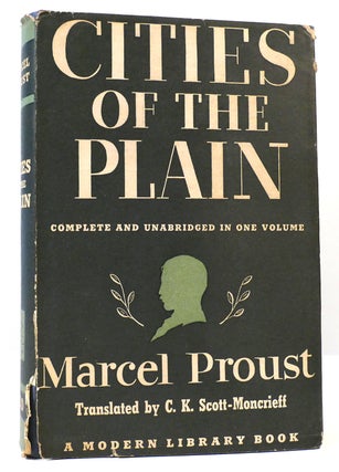 Item #163804 CITIES OF THE PLAIN. Marcel Proust
