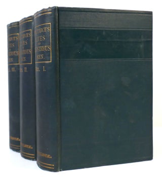 Item #164436 PLUTARCH'S LIVES OF ILLUSTRIOUS MEN 3 VOLUME SET. John Dryden