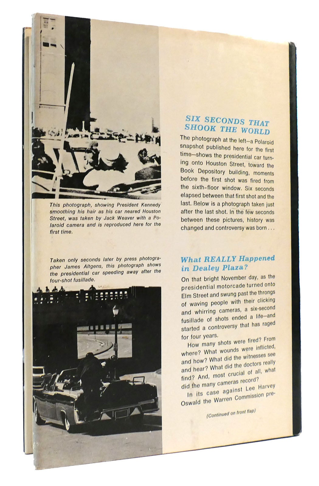Bernie Geis SIX SECONDS IN DALLAS | Josiah Thompson | First Edition; First Printing