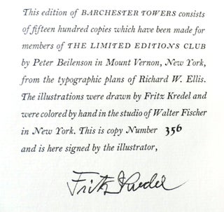 BARCHESTER TOWERS SIGNED