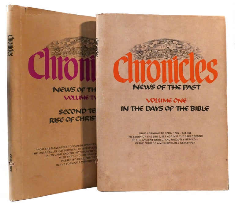 Item #165302 CHRONICLES: NEWS OF THE PAST VOLUMES 1 & 2. Moshe Aumann Dr. Israel Eldad.