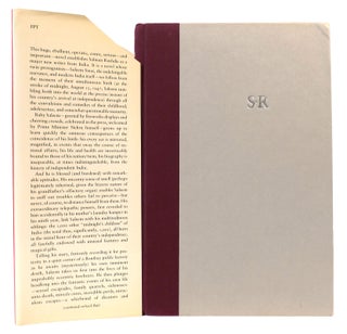 MIDNIGHT'S CHILDREN SIGNED