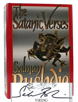 THE SATANIC VERSES SIGNED. Salman Rushdie.