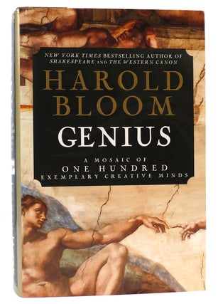 Item #166090 GENIUS : A Mosaic of 100 Exemplary Creative Minds. Harold Bloom
