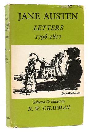 Item #166608 JANE AUSTEN SELECTED LETTERS 1796 - 1817. Jane Austen, R. W. Chapman