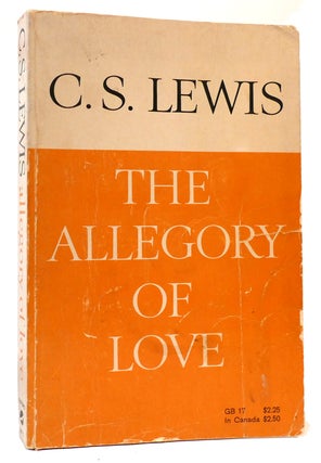 Item #166953 THE ALLEGORY OF LOVE. C. S. Lewis
