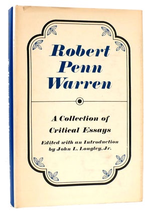 Item #167017 ROBERT PENN WARREN: A COLLECTION OF CRITICAL ESSAYS. Robert Penn Warren