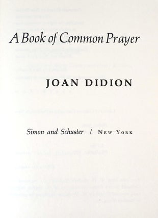 A BOOK OF COMMON PRAYER SIGNED