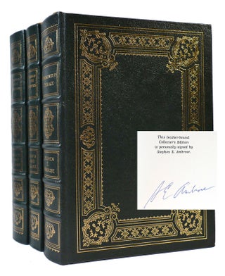 Item #168212 JOURNALS OF THE EXPEDITION, UNDAUNTED COURAGE Signed Easton Press. Lewis Stephen...