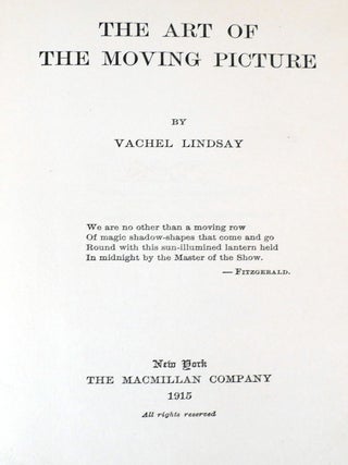 THE ART OF THE MOVING PICTURE