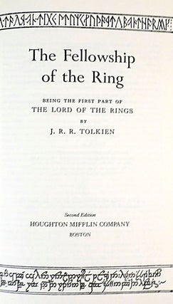 THE LORD OF THE RINGS - THE FELLOWSHIP OF THE RING, THE TWO TOWERS, THE RETURN OF THE KING