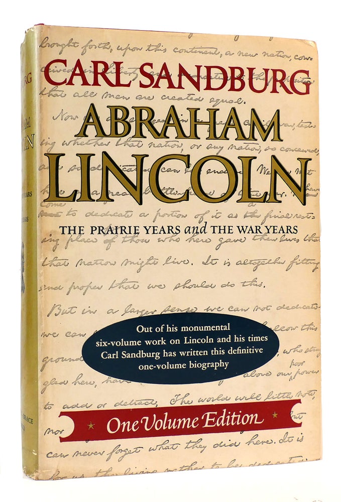 Item #168752 ABRAHAM LINCOLN. Carl Sandburg.