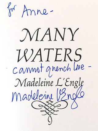 MANY WATERS; SIGNED