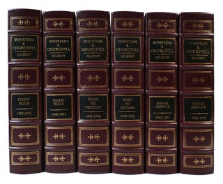 Item #169272 WINSTON S. CHURCHILL IN 12 VOLUMES Easton Press. Martin Gilbert Randolph S. Churchill