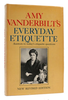 Item #169332 AMY VANDERBILT'S EVERYDAY ETIQUETTE. Amy Vanderbilt