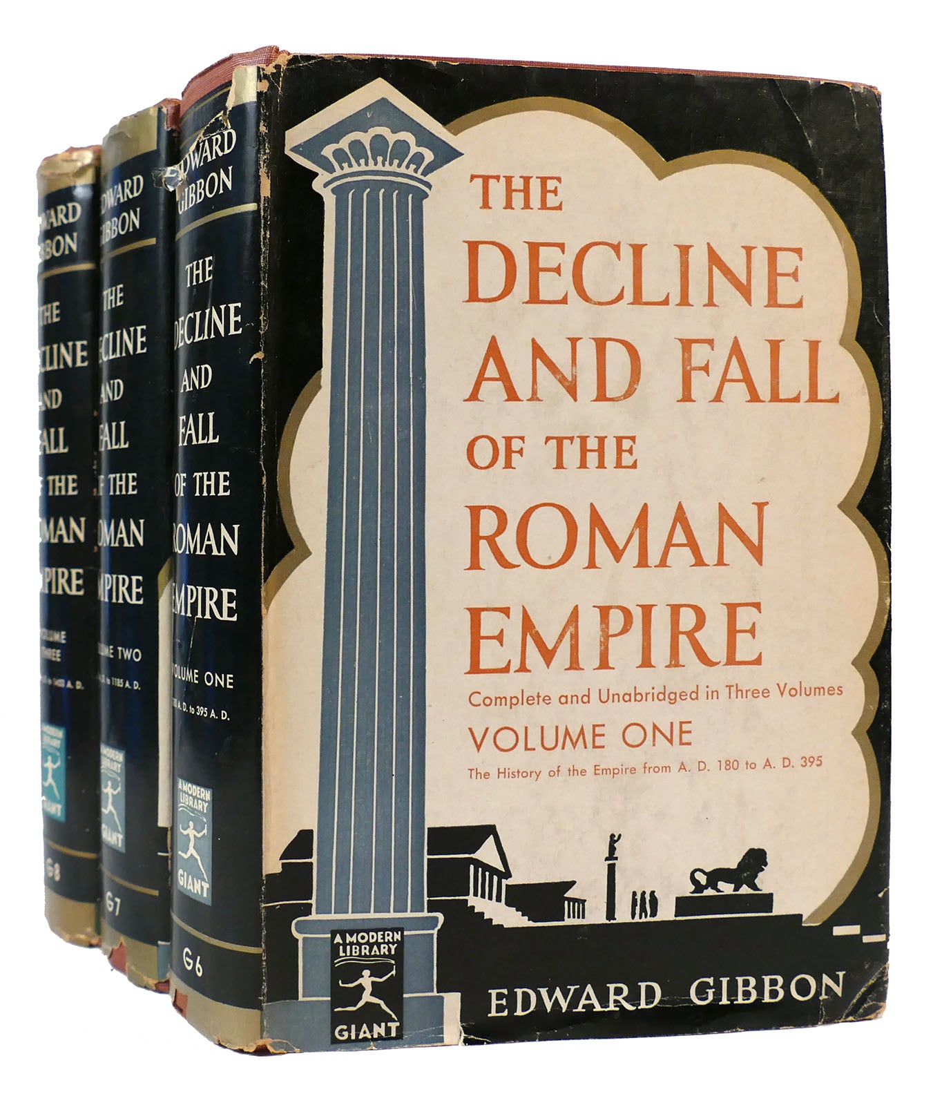 THE DECLINE AND FALL OF THE ROMAN EMPIRE 3 volume set | Edward Gibbon ...