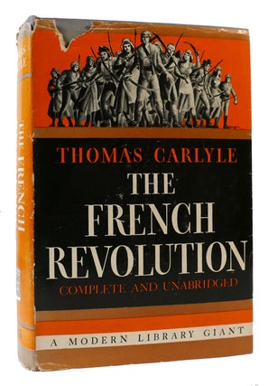 Item #169877 THE FRENCH REVOLUTION. Thomas Carlyle