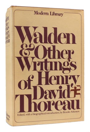 Item #170091 WALDEN AND OTHER WRITINGS OF HENRY DAVID THOREAU. Henry David Thoreau