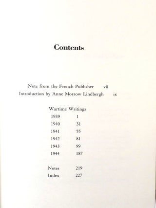 WARTIME WRITINGS 1939-1944