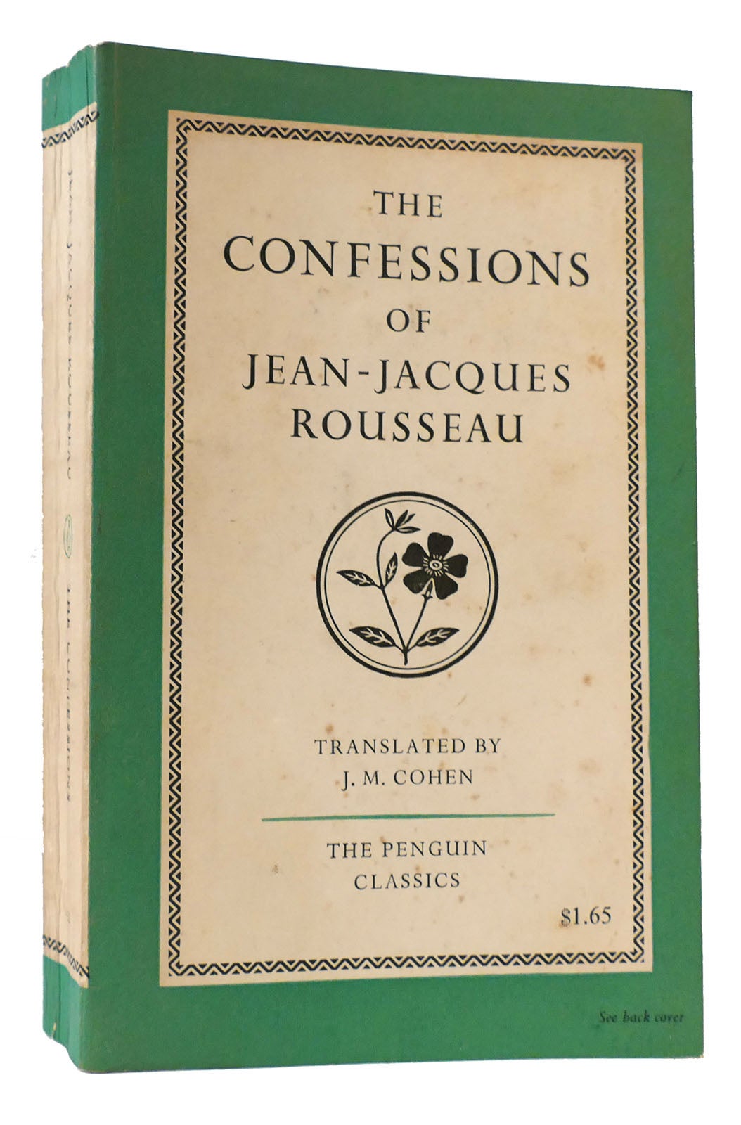 THE　Third　CONFESSIONS　Cohen　M.　OF　JEAN-JACQUES　J.　ROUSSEAU　Printing