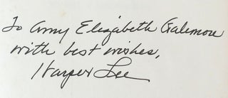 TO KILL A MOCKINGBIRD; SIGNED