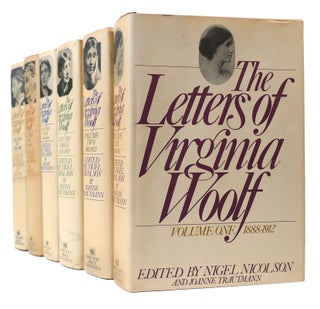 Item #171212 THE LETTERS OF VIRGINIA WOOLF 6 VOLUME SET. Virginia Woolf Nigel Nicolson
