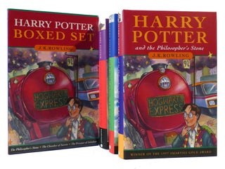 HARRY POTTER BOXED SET Philosopher's Stone, Prisoner of Azkaban, Chamber of Secrets. J. K. Rowling.