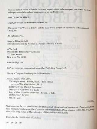 THE DRAGON REBORN; SIGNED