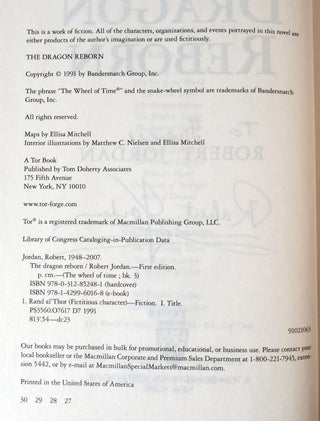 THE DRAGON REBORN; SIGNED