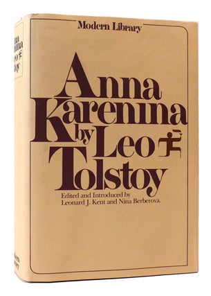 Item #171561 ANNA KARENINA Modern Library. Leo Tolstoy