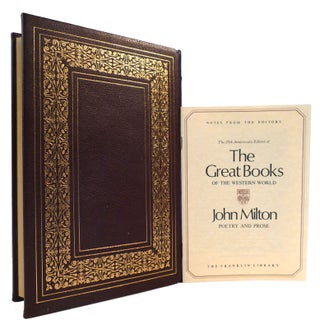 ENGLISH MINOR POEMS, PARADISE LOST, SAMSON AGONISTES, AREOPAGITICA; Franklin Library Great Books of the Western World