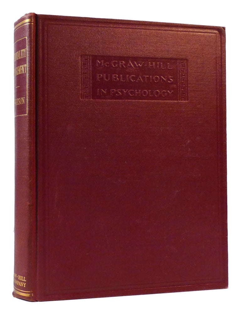Item #172357 PERSONALITY MEASUREMENT. Leonard W. Ferguson.