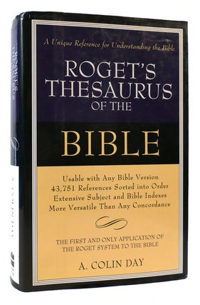 Item #172503 ROGET'S THESAURUS OF THE BIBLE. A. Colin Day