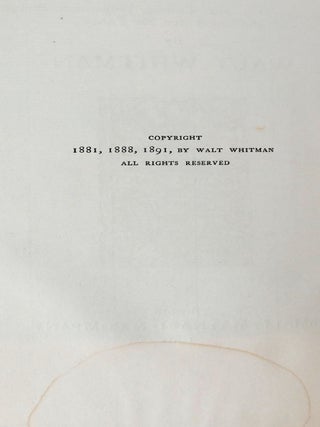 COMPLETE PROSE WORKS; Signed by John Burroughs