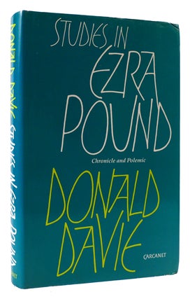 Item #174735 STUDIES IN EZRA POUND. Donald Davie - EZRA POUND