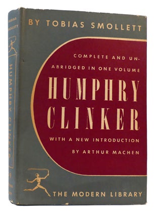 Item #175048 HUMPHRY CLINKER Modern Library. Tobias Smollett