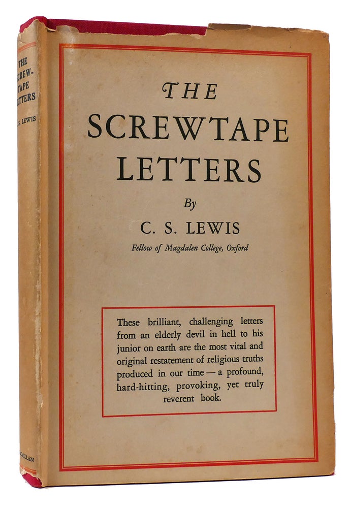 Item #175085 THE SCREWTAPE LETTERS. C. S. Lewis.