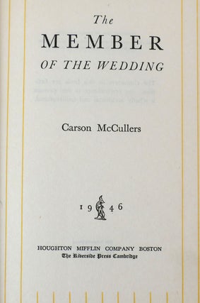 THE MEMBER OF THE WEDDING