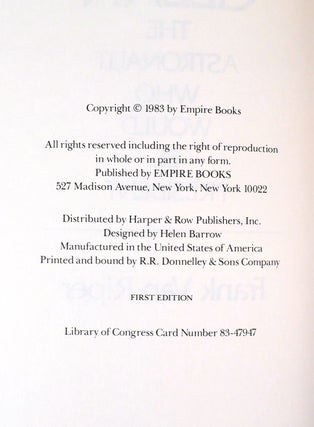 Frank Van Riper GLENN THE ASTRONAUT WHO WOULD BE PRESIDENT SIGNED | Frank Van Riper ...