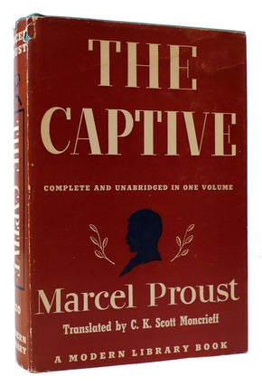 Item #175227 THE CAPTIVE Modern Library. Marcel Proust