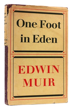 Item #175250 ONE FOOT IN EDEN. Edwin Muir
