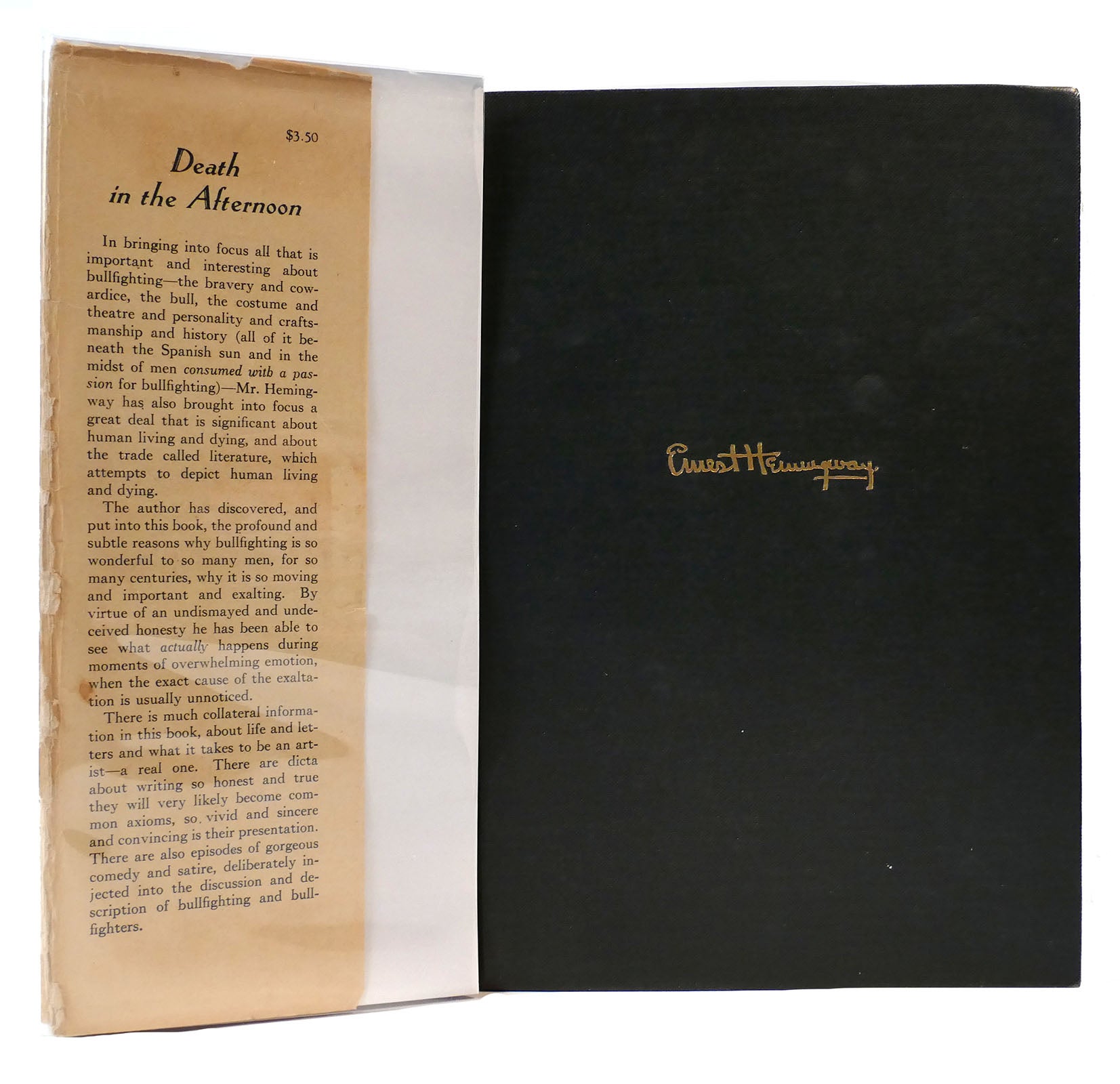 DEATH IN THE AFTERNOON by Ernest Hemingway on Rare Book Cellar