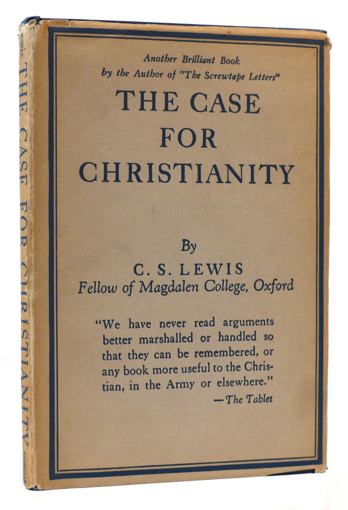 Item #175299 THE CASE FOR CHRISTIANITY. C. S. Lewis.