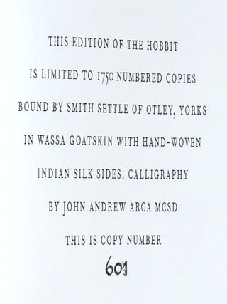 THE HOBBIT AND THE LORD OF THE RINGS; Folio Society